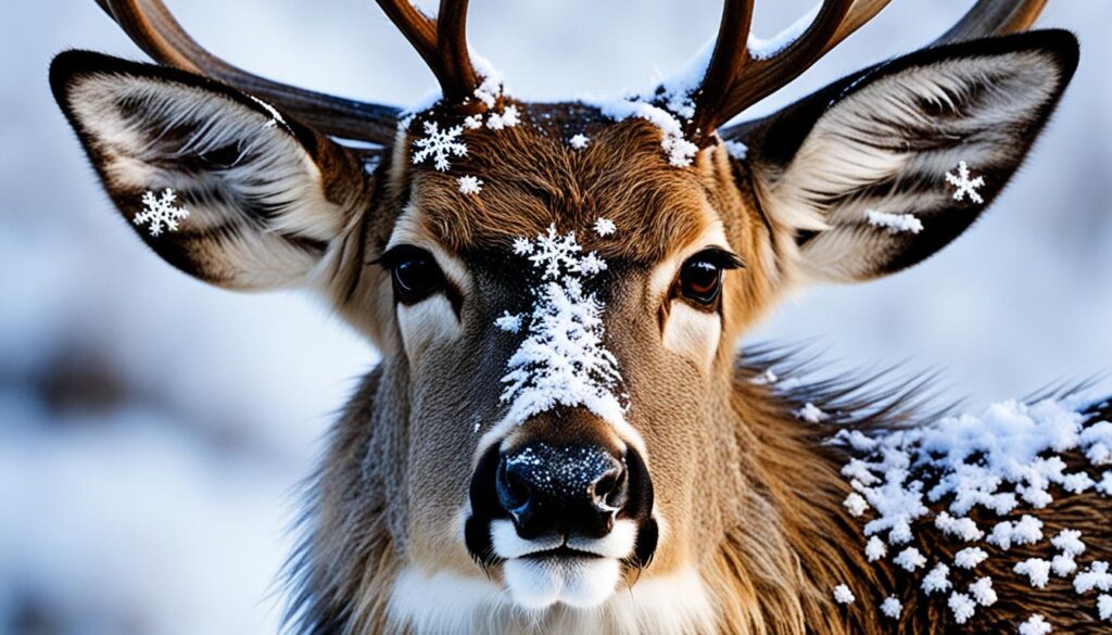 deer winter fur