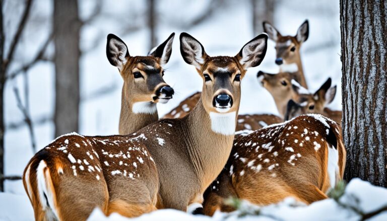 how deer stay warm in winter