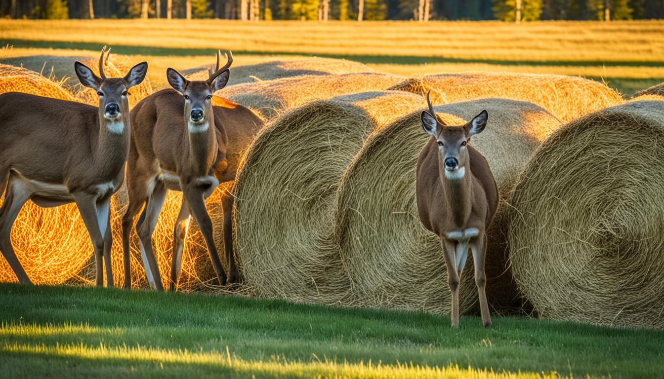 will deer eat hay